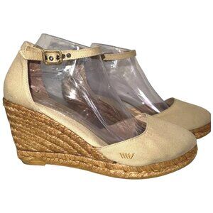 Viscata Barcelona Estartit Canvas Espadrille Wedge Heel Sandals 41 10 Closed Toe
